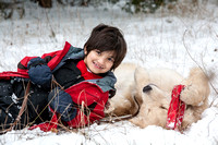 Boy, Snow & Dog ;)